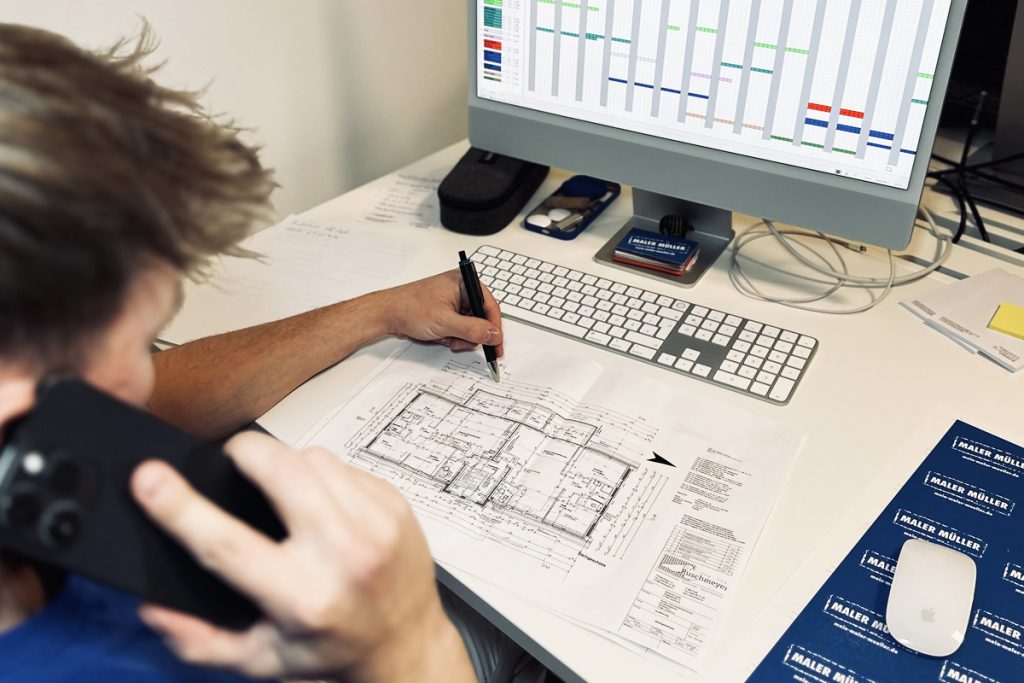 Maler Müller bietet seine Leistungen auch für Neubauprojekte an.