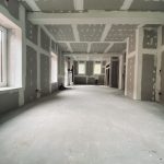 Frisch gespachtelte Räume